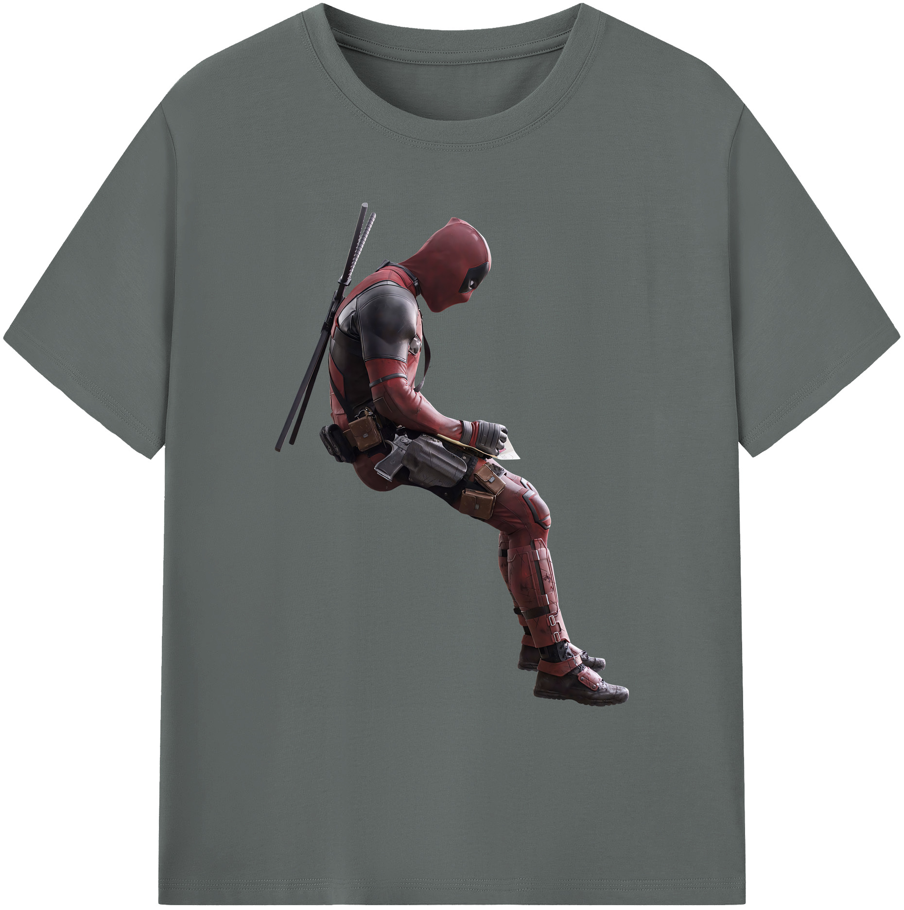 （画像用） Deadpool デッドプール 綿100％ メンズ半袖Tシャツ｜肌触りやわらか＆通気性